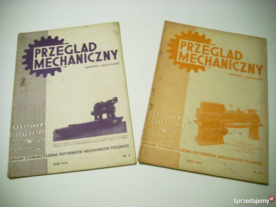 Przegląd Mechaniczny czasopismo 1935 Nowy Sącz