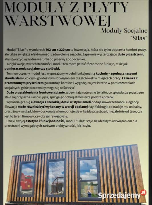 Na sprzedaż DOM MODUŁOWY