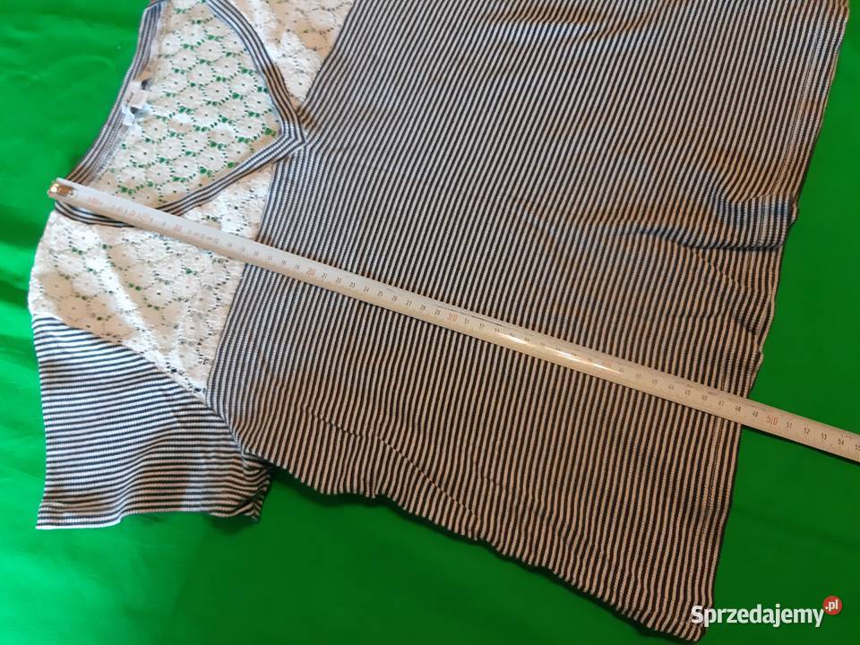 Letnia krótka bawełniana marynarska bluzka mazowieckie Warszawa