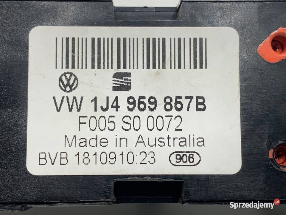 PRZEŁĄCZNIK SZYB SEAT LEON I 1J4959857B 9906
