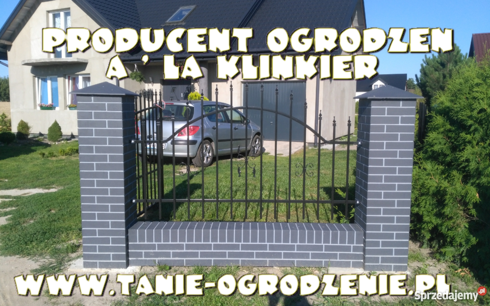 Ala klinkier słupki murki ogrodzenia imitacja Gniezno
