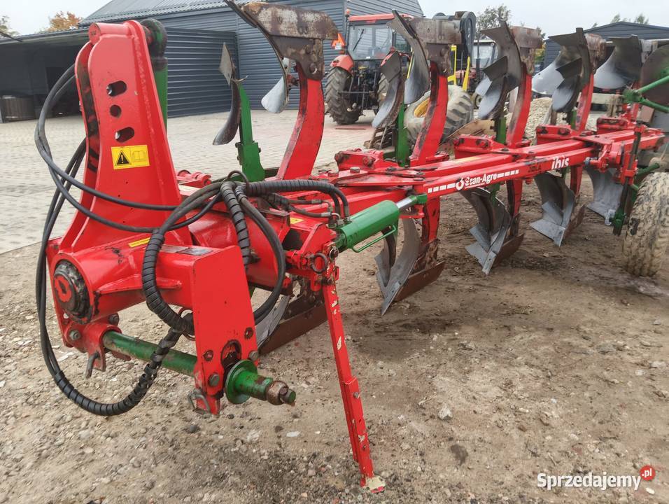 Pług obrotowy unia ibis 5 skib vario sprowadzony Nowa Karczma
