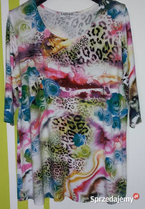 L Kolorowy tshirt bluzka tunika Lamaso Bluzki i koszule Gliwice