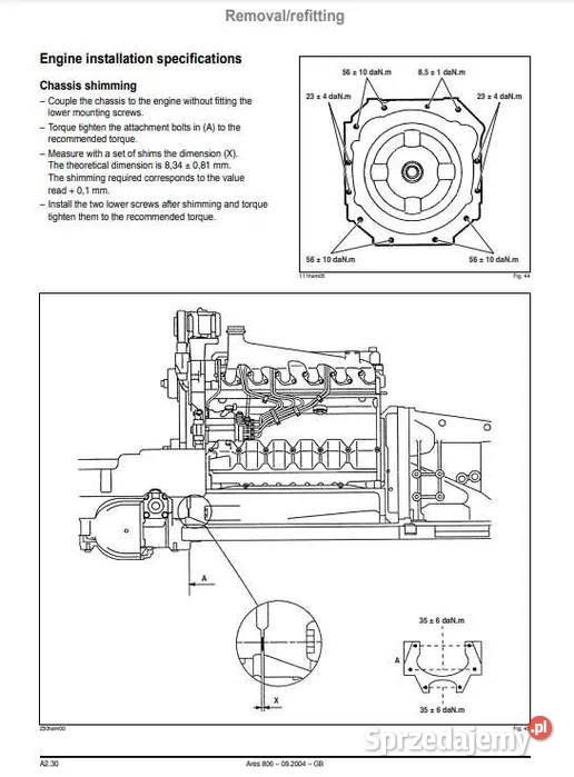 Instrukcja napraw CLAAS ARES 816 ARES 826 ARES Rolnictwo Zduńska Wola sprzedam