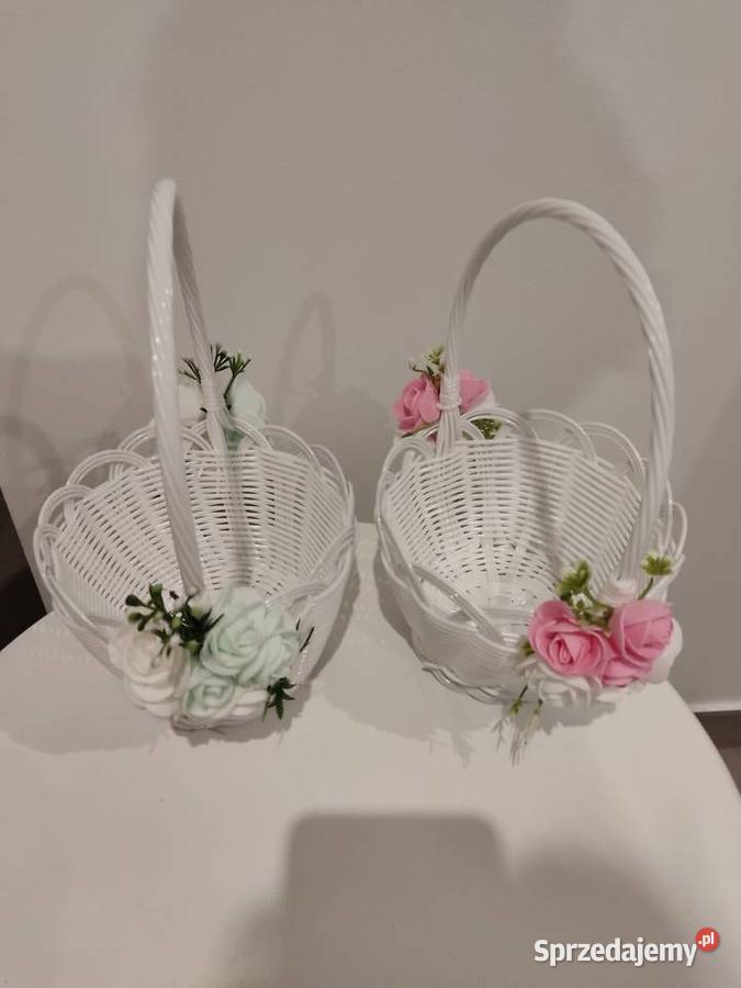 Koszyczki Wielkanocne biały Dekoracje i ozdoby Dębica sprzedam