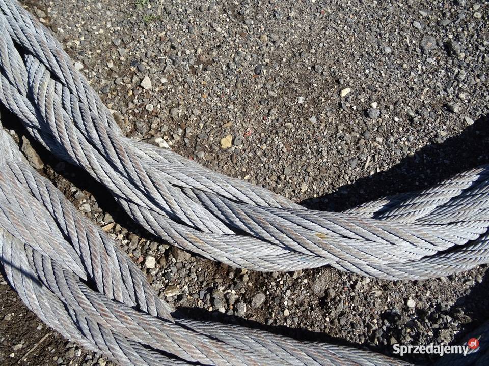 ZAWIESIE LINOWE LINA STALOWA PLECIONA 48TON 12m Wąchock