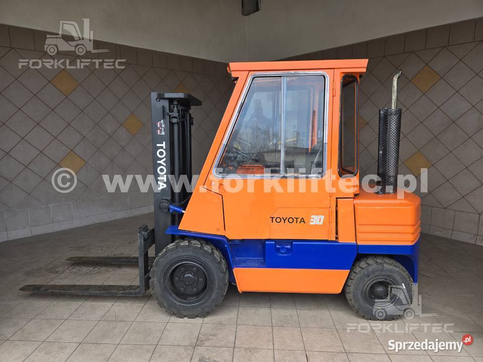 Wózek widłowy TOYOTA 5FD30 wolny skok kabina śląskie Lędziny