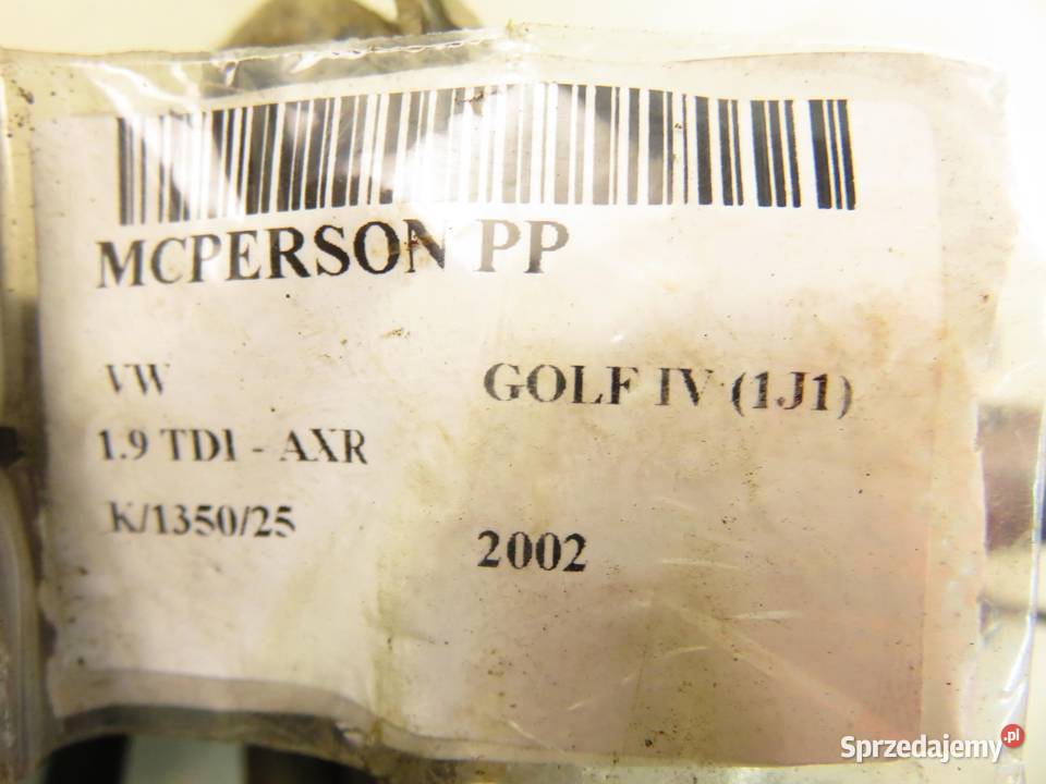 MCPERSON PRAWY PRZEDNI VW GOLF IV 19 TDI małopolskie