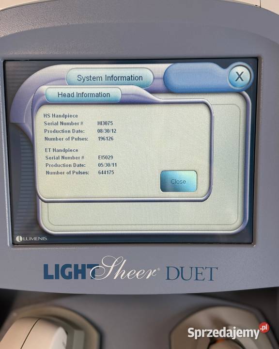 Laser diodowy do depilacji Lumenis LightSheer Bydgoszcz