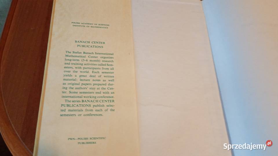 Banach Center Publications 2 Mathematical Gdańsk