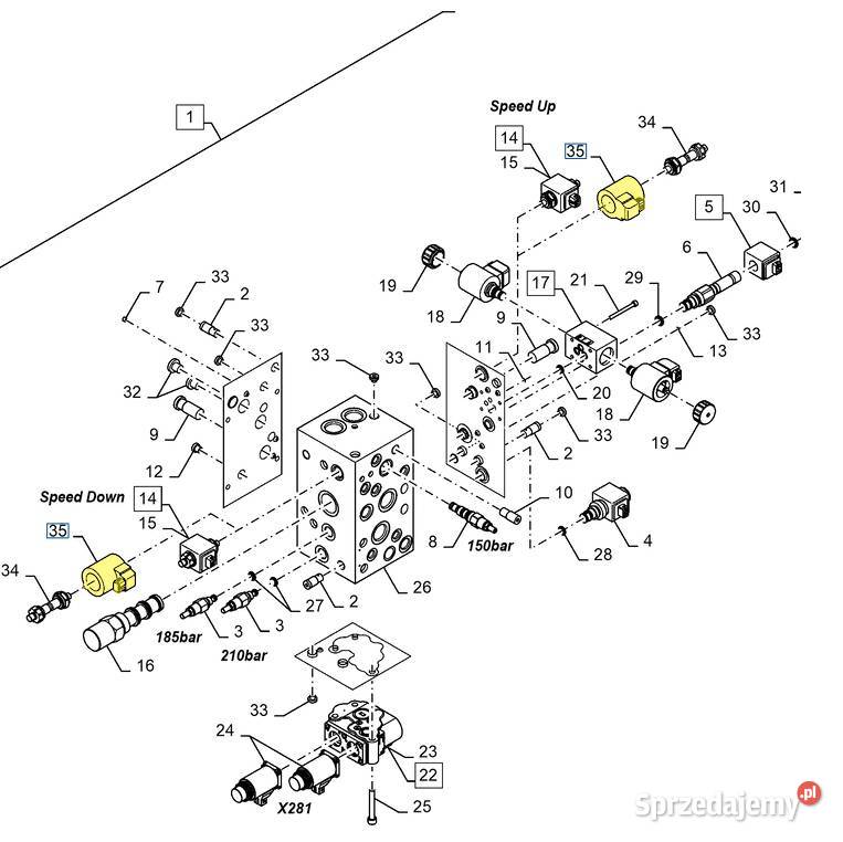 Cewka elektrozaworu Holland 51605296 ORYGINAŁ Białystok sprzedam