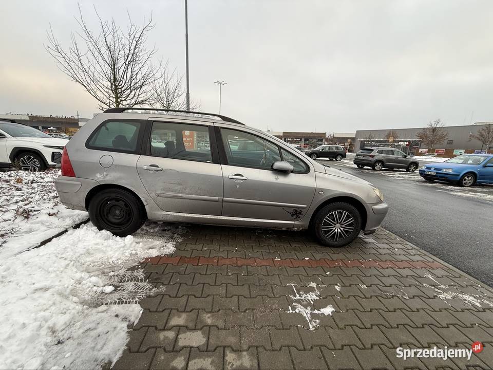 Peugeot 307SW 16 benzyna welurowa tapicerka śląskie Skrzyszów