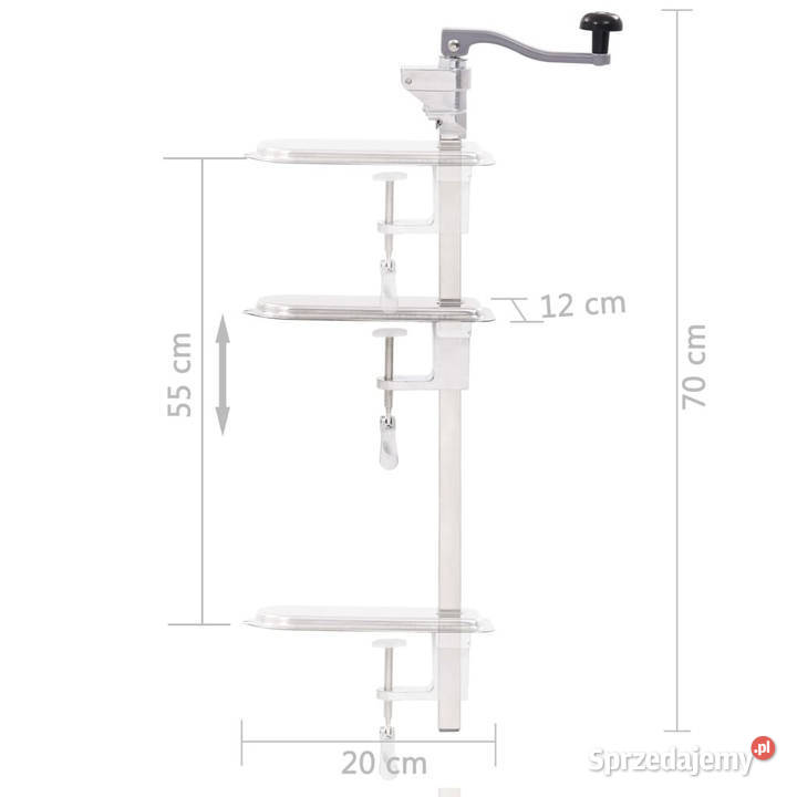 Otwieracz do puszek srebrny 70 aluminium stal Warszawa