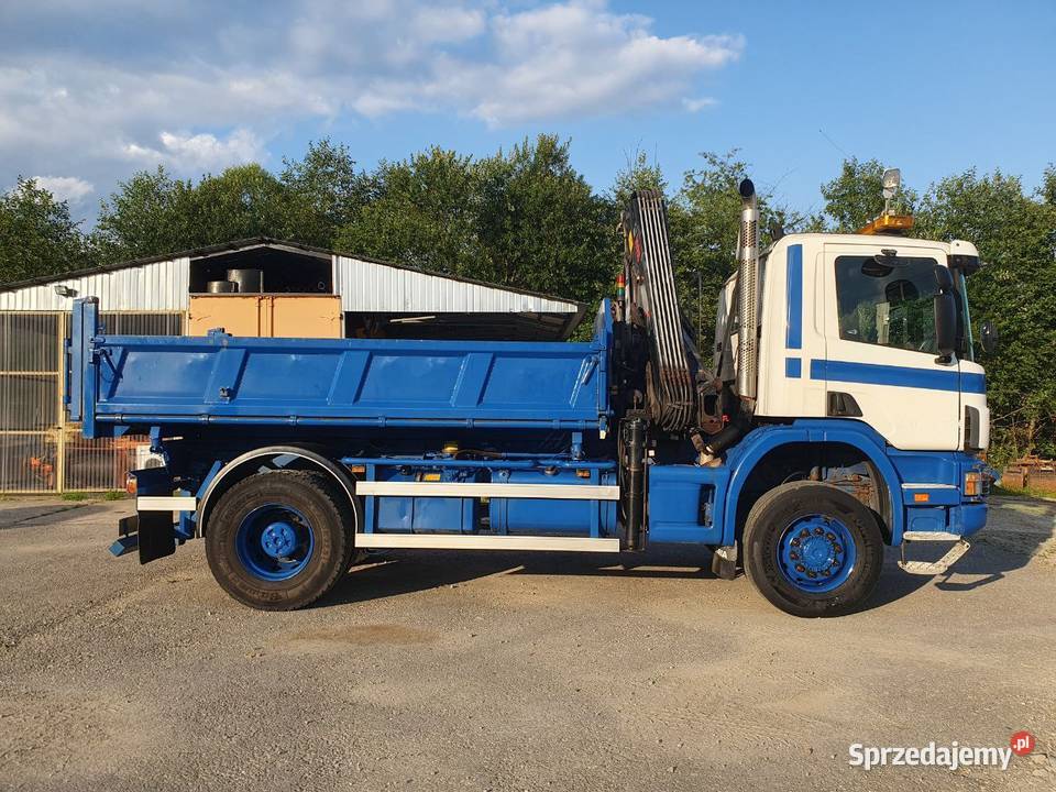 Scania P114C 340 4x4 HDS HIAB 122 Wywrotka Mszana Dolna sprzedam