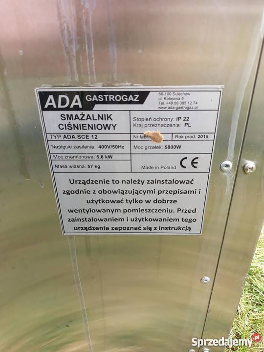 Smażalnik ciśnieniowy Kwidzyn