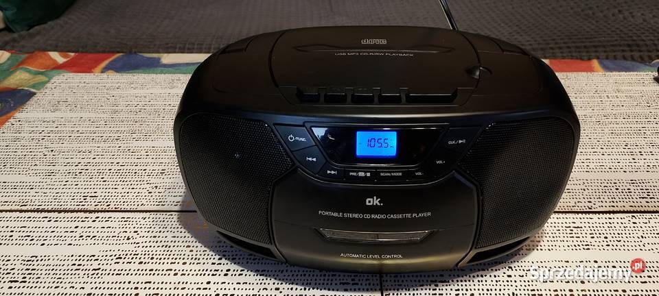 OK ORC 540B Stylowy Boombox Retro CD Kasety USB Wąbrzeźno