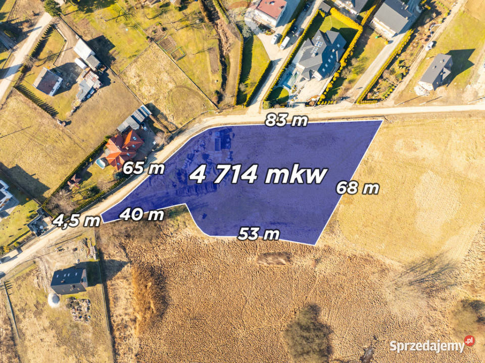 Działka w Krakowie 4700m2 Bugaj