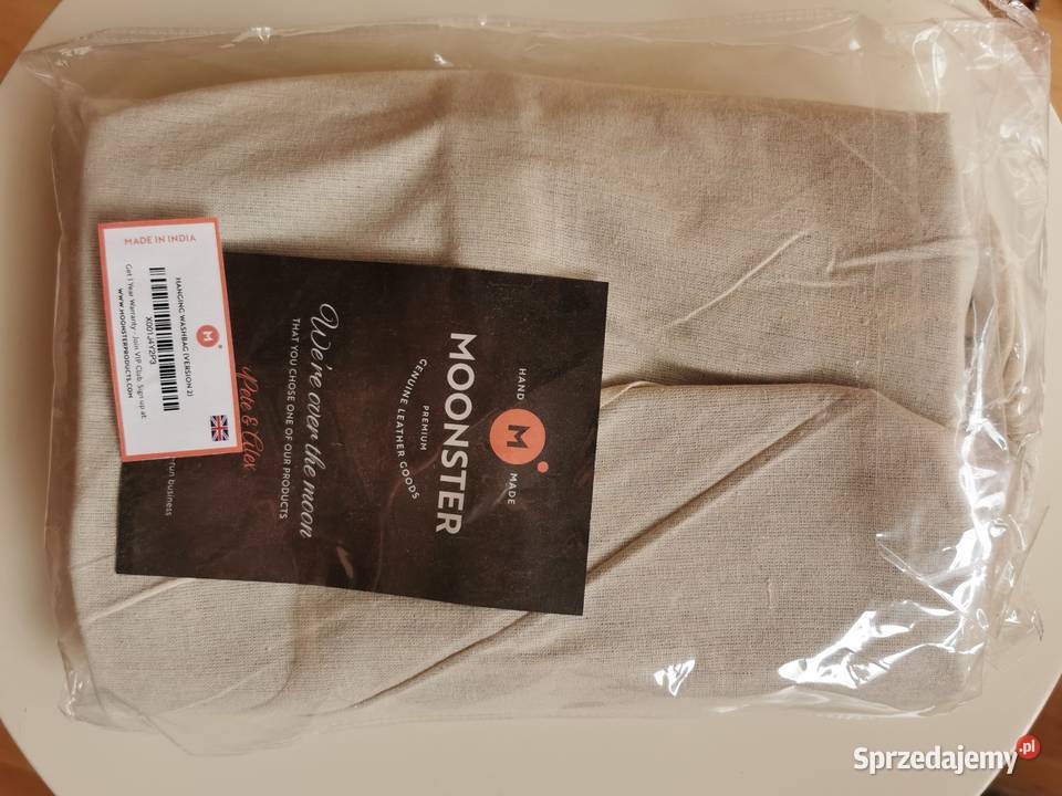 Kosmetyczka podróżna Moonster skóra płótno nowa