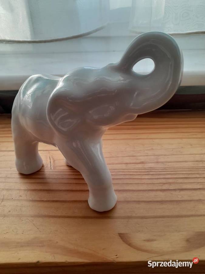 Figurka porcelanowego słonia Kostrzyn nad Odrą