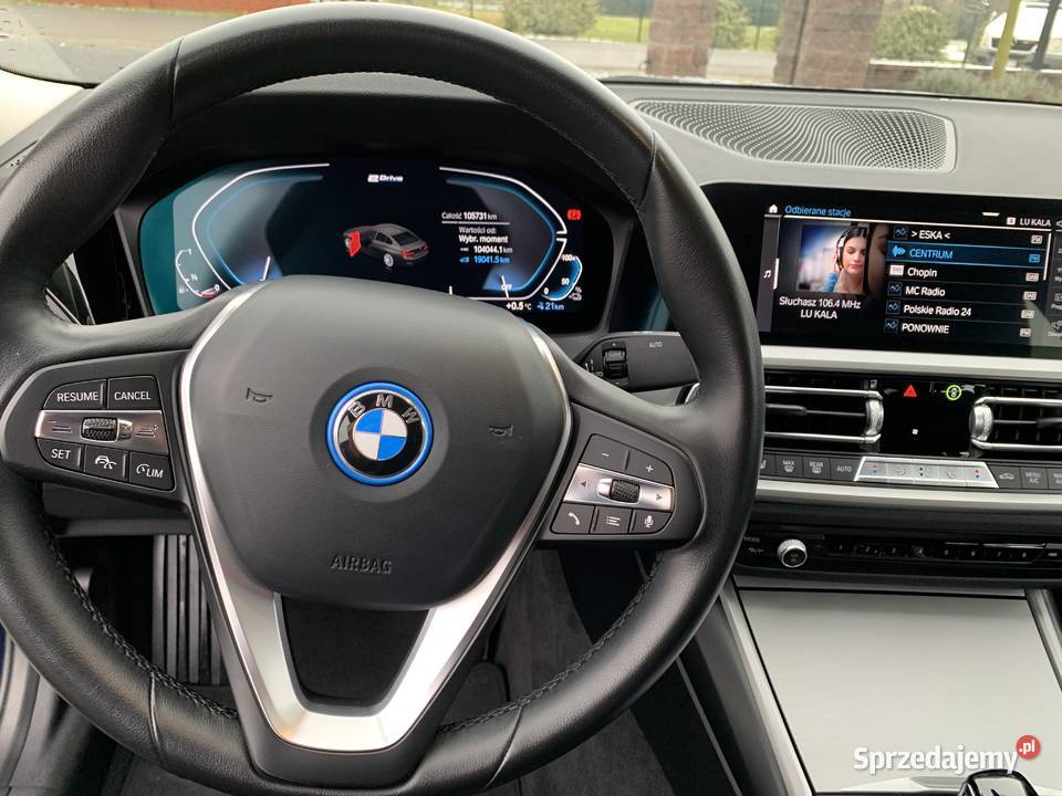 BMW Seria 3 20i Plug in 204 105tyskm skóra LED system Start-Stop wielkopolskie Kalisz