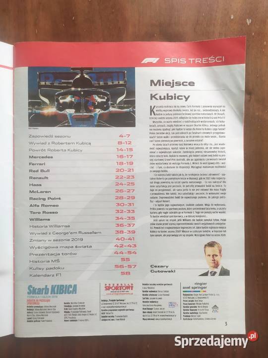 Skarb kibica formuła 1 sezon 2019 Łódź