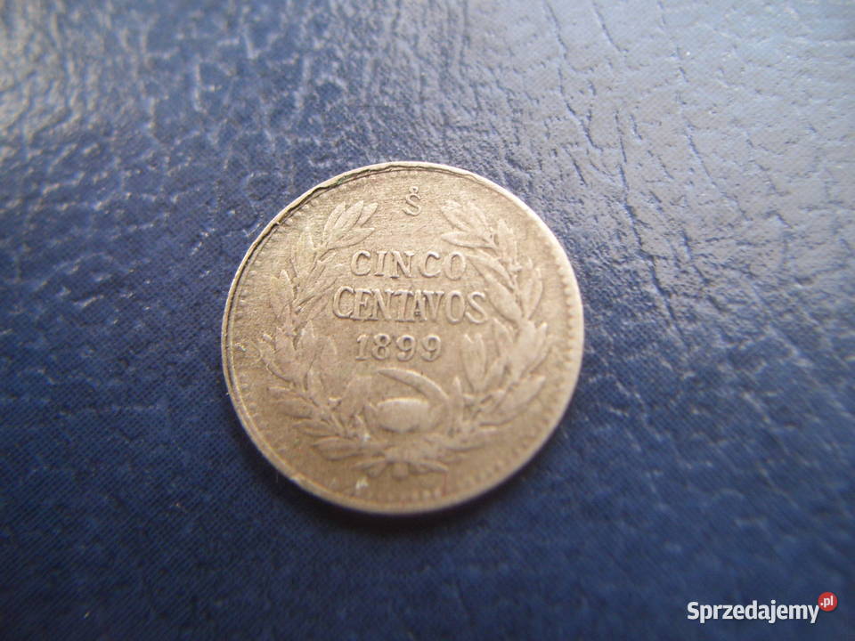 Stare monety 5 centavo 1899 Chile srebro Lesko sprzedam