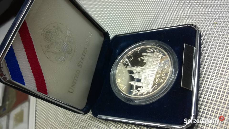 moneta USA 1 dolar 1996 150 rocznica Instytut mazowieckie Warszawa