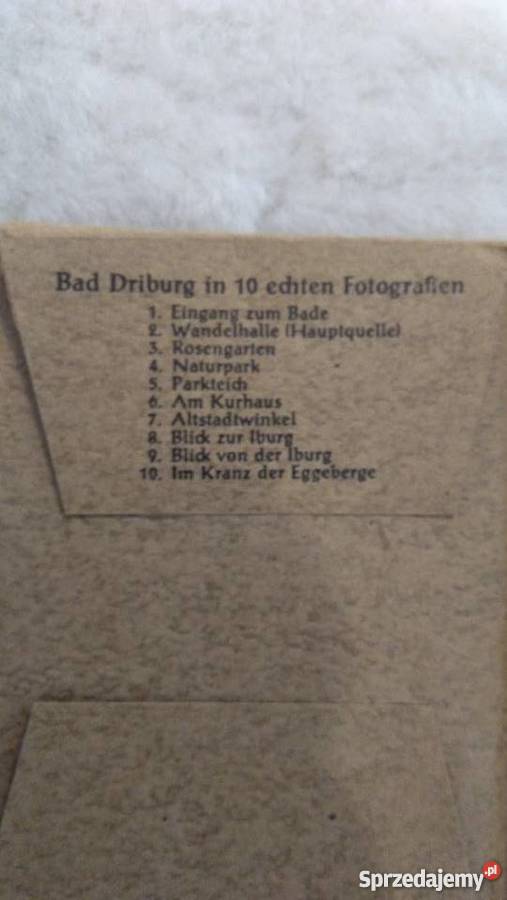 Bad Driburg mini pocztówki Niemcy lata