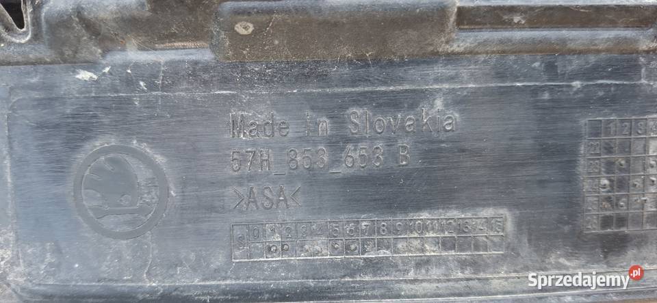 SKODA KODIAQ II 2 GRILL ATRAPA CHŁODNICY Bieleń