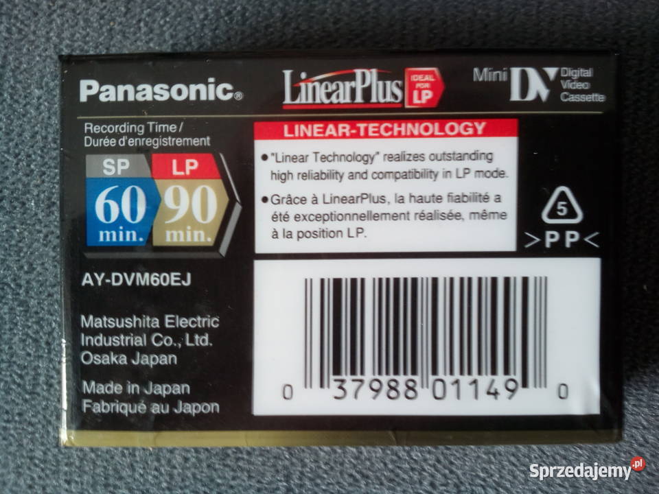Panasonic DVC Mini DV 60 LP90 min AYDVM60EJ Kąty Wrocławskie sprzedam