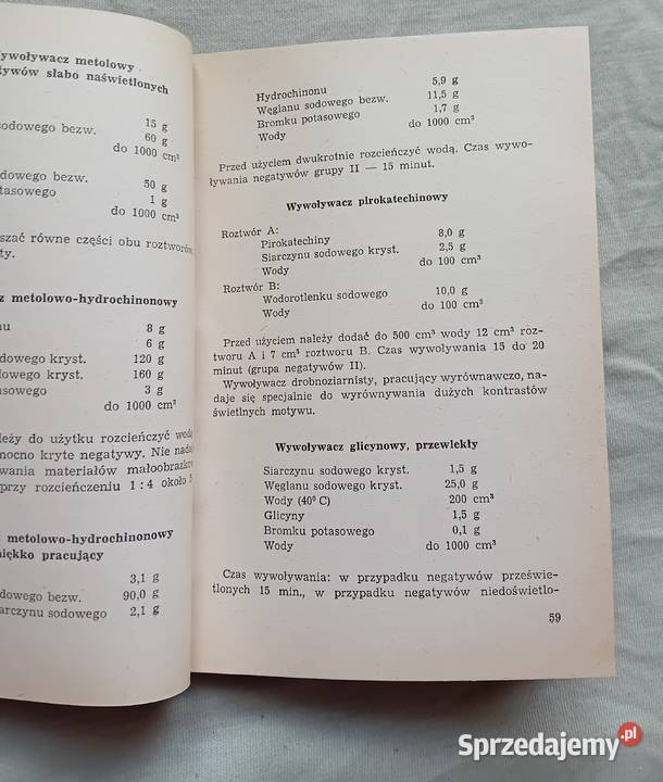Stanisław Sommer Proces negatywowy i pozytywowy Antykwariat Koźminek