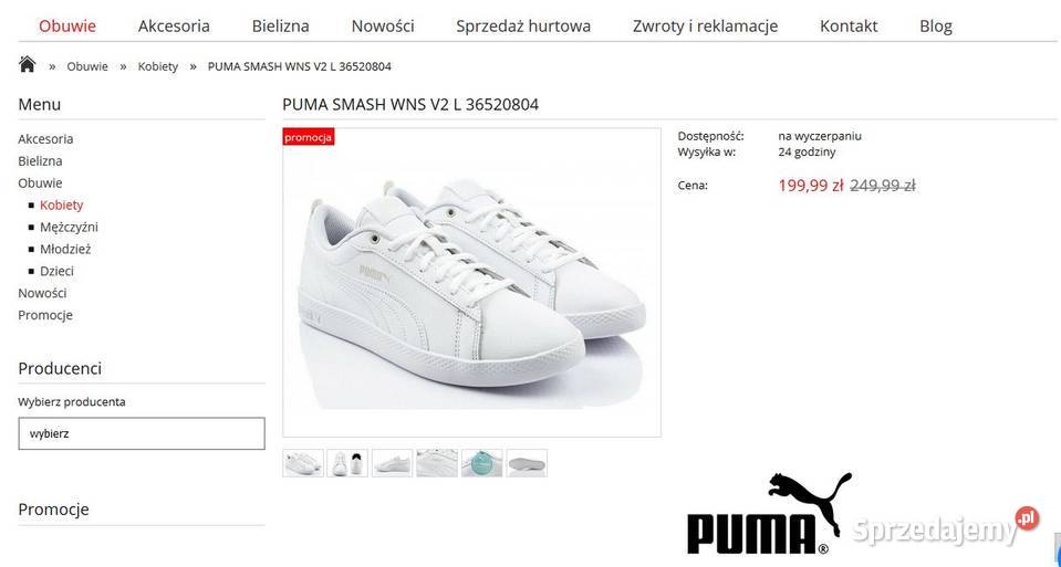 PUMA 36520804 BUTY SPORTOWE DAMSKIE r41 lubelskie Zamość
