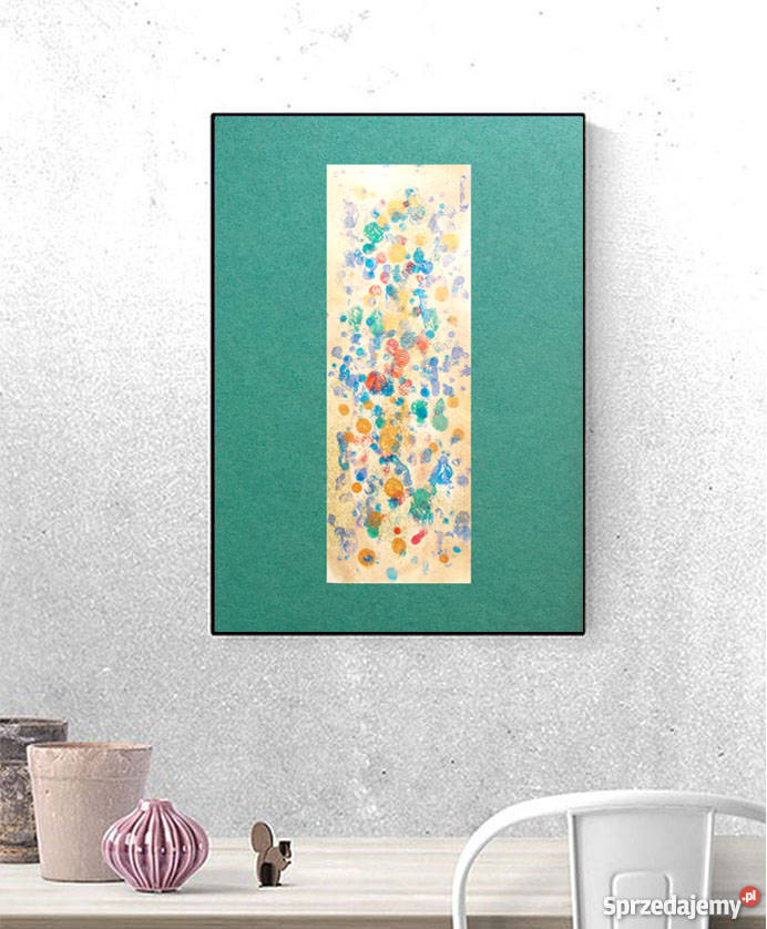 nowoczesna dekoracja abstrakcja do sypialni