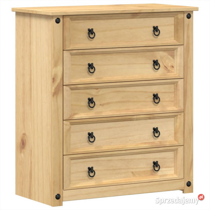 Komoda Corona 80x40x89 lite drewno sosnowe Warszawa