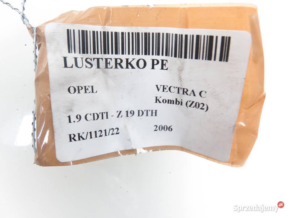 LUSTERKO PRAWE OPEL VECTRA C Z02 Z168 sprzedam