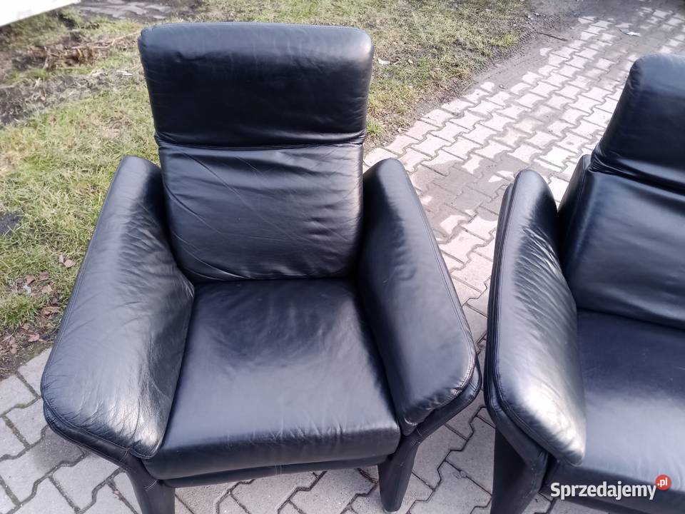 Komplet Rozkładany RELAX 321 i Stolik Skóra Kozy