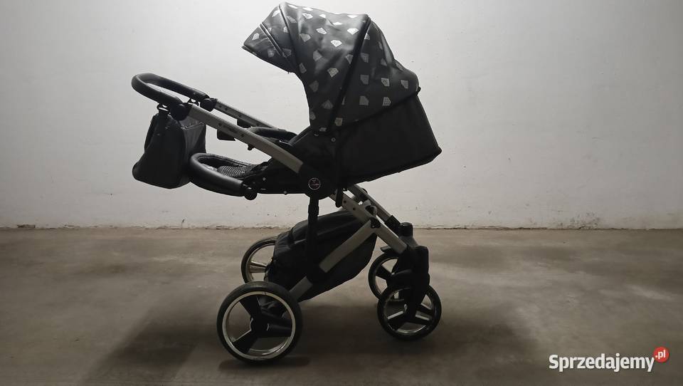 Wózek Junama Diamond SLine Glow 2 w 1 Folia przeciwdeszczowa
