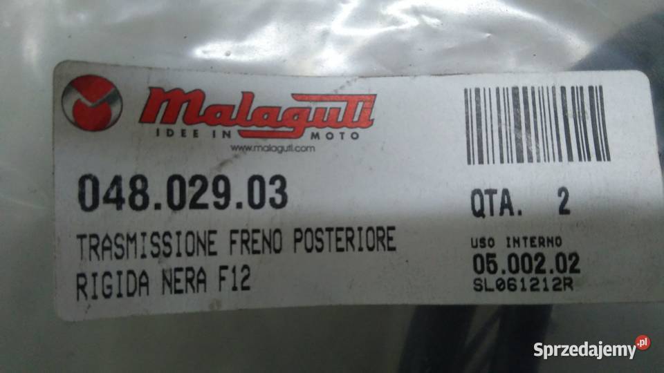 Linka hamulca tylnego OE Malaguti Phantom F12 50 podlaskie Bielsk Podlaski