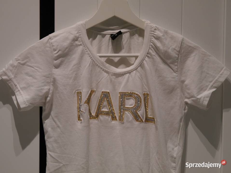 Karl Lagerfeld śliczna bluzeczka cyrkonie 36 S Bluzki i koszule Wrocław