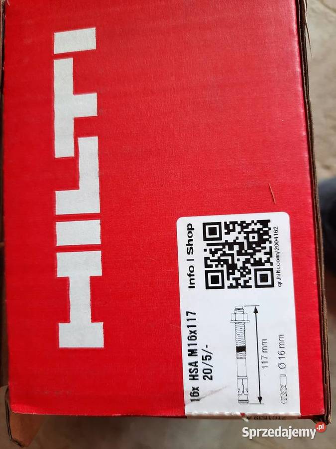 Hilti HSA 10x90mm 12x105mm 16x117mm Puławy