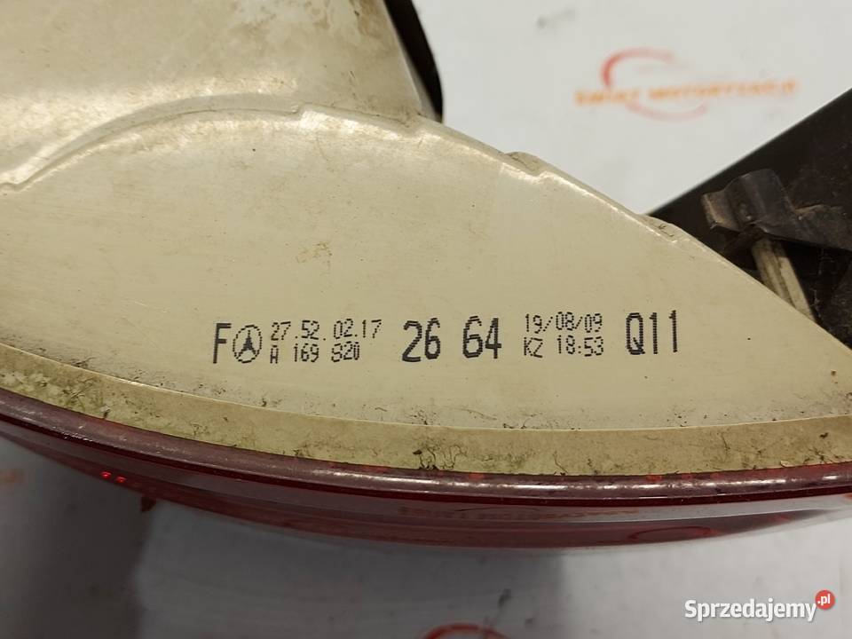 MERCEDES W245 LIFT lampa prawa tył A1698202664 Kielce