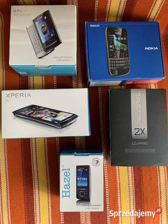 Stare telefony Sony Ericsson LG Nokia BlackBerry mazowieckie Warszawa sprzedam