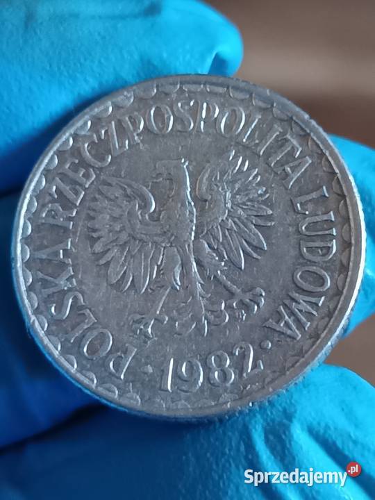 Sprzedam 1 zl 1982 r Cienka data