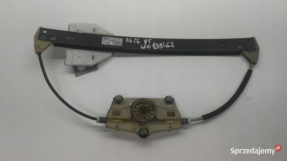 MECHANIZM SZYBY PRAWY TYŁ AUDI A6 C6 4F0839462 A Przystajń