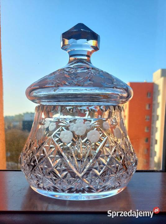 Piękna bomboniera kryształowa PRL dolnośląskie sprzedam