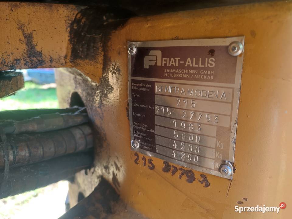 Ładowarka Kołowa Fiat Allis 3 cylindry Przytyk