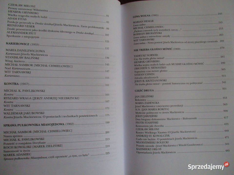 Józef Mackiewicz i krytycy Mackiewicz historia łódzkie