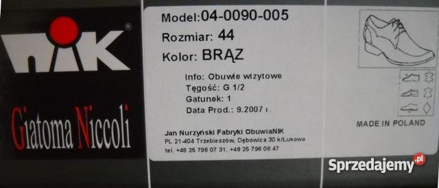 Brązowe półbuty Giatoma Niccoli Poznań