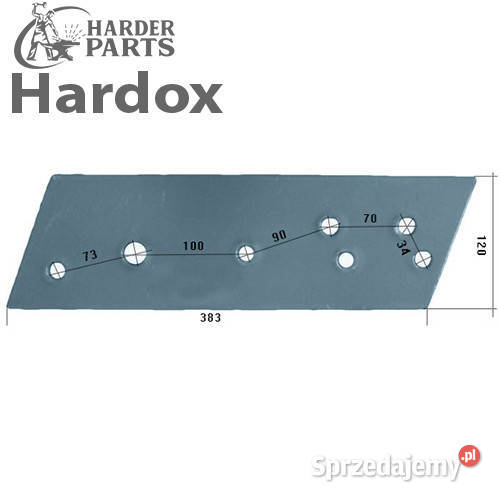 Płoza krótka HARDOX 803401P części do pługa Suwałki
