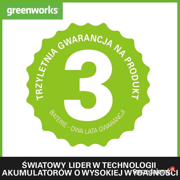 Greenworks GD24LM33K2 Kosiarka akumulatorowa 24V Rzeszów sprzedam